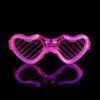 LED Light-up Flashing Glasses: Square, Heart-shaped, Venetian Blind Styles