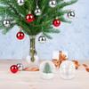 Set of 10 Clear Plastic DIY Snow Globe Kits for Handmade Water Globe 7cm Suitable for Sequin Christmas. Accessories, Round, Decoration.
