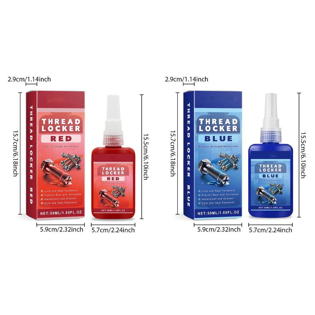 50ml Threadlocker Anaerobic Glues Anti Loose Screw Glues Fastening Sealant Quickly Cured Thread Locking Agent Sealant For Screws