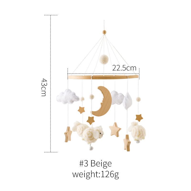 Rotating Crib Mobile: Newborn Baby Sleep Aid & Educational Rattle Toy