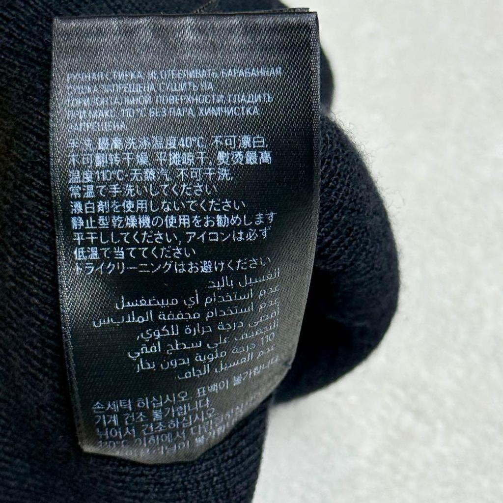 Used Balenciaga PATCH Beanie Knit Cap Knit Cap Black Black