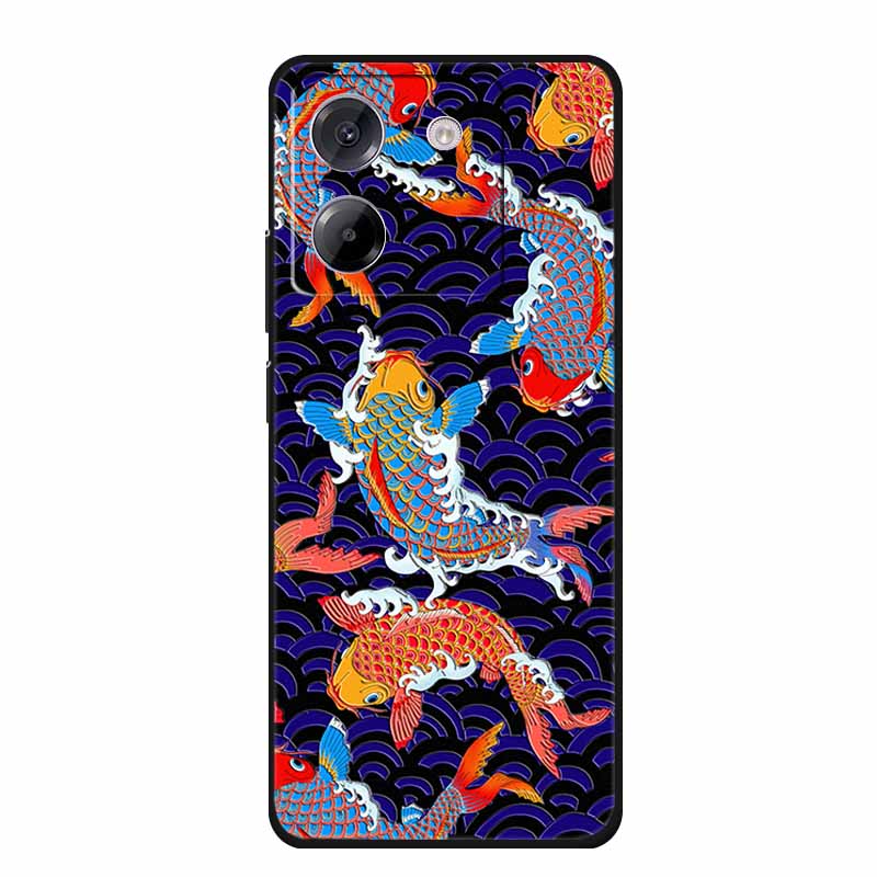 3D Emboss Case For POCO M7 Pro 5G Phone Case Relief Flowers Black Silicone Soft Back Cover For Xiaomi Poco M7 Pro Case Coque Bag