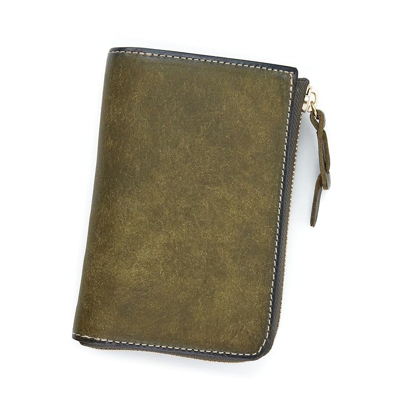 

[Corbo] bifold wallet L-shaped zipper men s khaki CO-1LN-1707-63