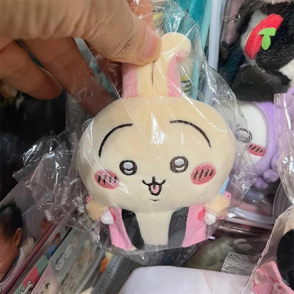 Soft and Cute Sitting Rabbit Plush Doll, Perfect for Everyday Use As a Keychain, Cheering Goods, Mascot, Everyday Decoration, Cosplay Accessory,