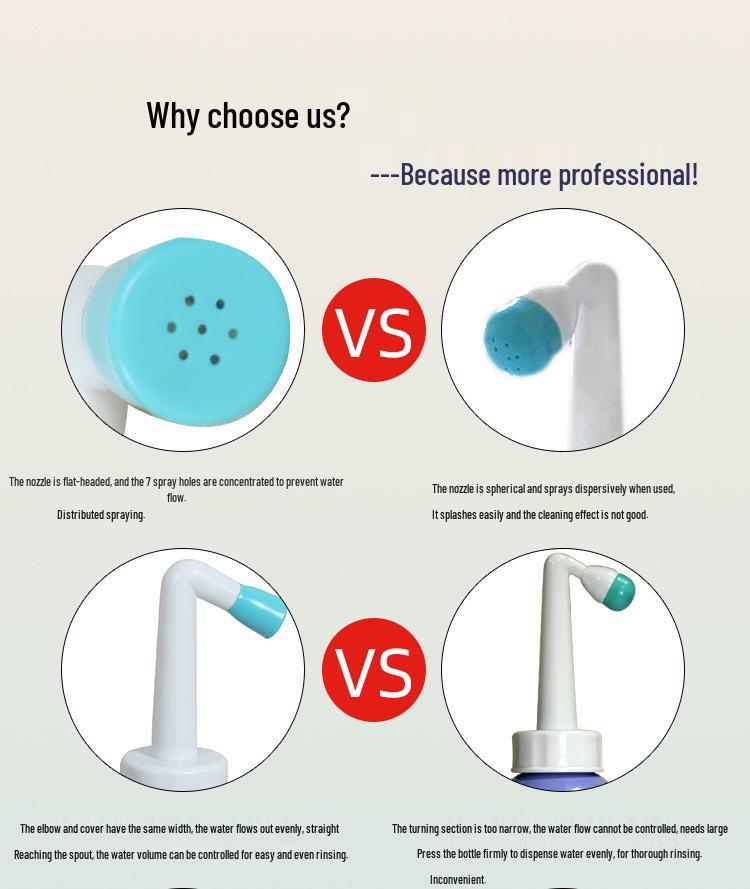 Compact Portable Bidet for Women - Baby, Vulva, and Postpartum Cleansing Douche