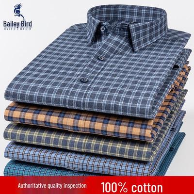 Herren Langarm Flanellhemd - Reine Baumwolle, Gebürstet, Herbst/Winter Kollektion