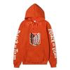 Attack on Titan Freedom Wings Hoodie Unisex Fleece Sweatshirt Survey Corps Logo Gothic Vertical Text Both Sleeves Autumn Winter Pullover