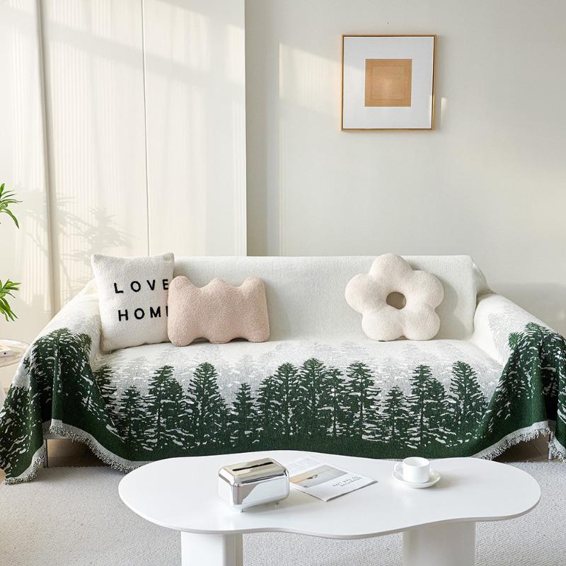 

Чехол на диван из шенилла, универсальное полотенце для всех сезонов, чехол на диван, полотенце для спинки, нескользящая и устойчивая к царапинам кошек подушка для дивана 30 * 50 waist pillowcase without core