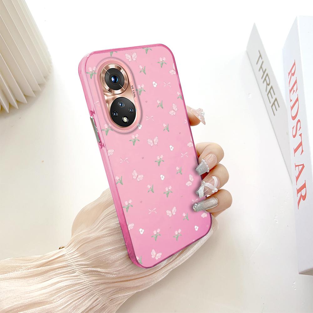 Painted Pattern Colorful Sliver Double Sided Hard Shell Shockproof Anti-fall Phone Casing for Huawei Honor Infinix Tecno iPhone