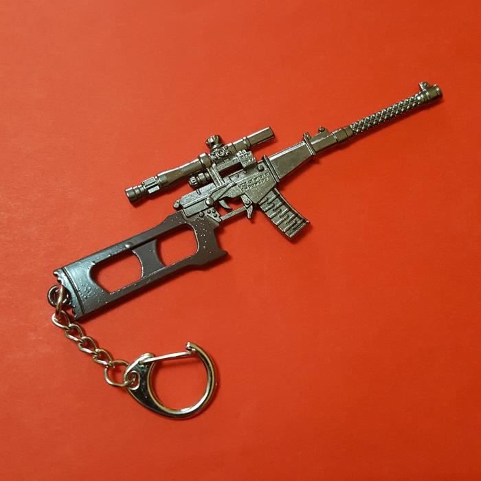 Pistolet d'arme porte-clés pistolet en métal 3D