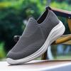 Men's Summer Flyknit Casual Slip-On Shoes - Large Size, Lightweight & Soft Sole for Walking