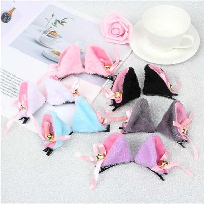 1 Paio Dolci Orecchie da Gatto con Campanello Fermaglio per Capelli Donne per Cosplay Costume Anime Halloween Festa di Compleanno Ragazza Moda Accessori per Capelli