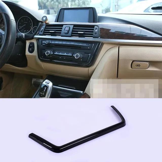 

ABS Car Interior Center Console CD Panel U-Shaped Frame Sticker Trim For BMW 3/4 Series F30 F36 F31 F34 F35 F32 F33 2013-2018 чёрный