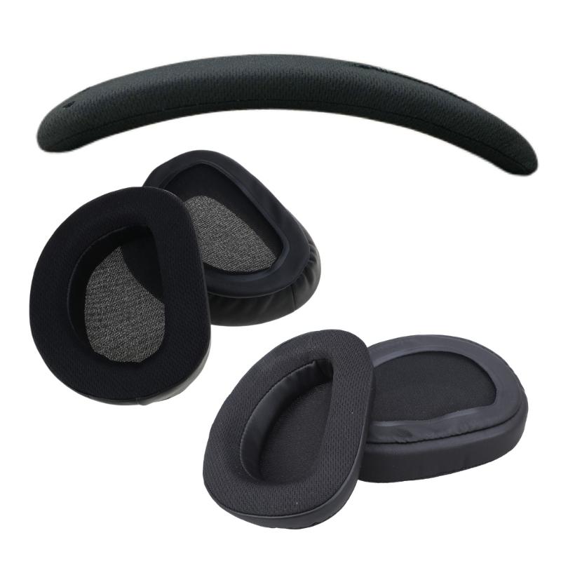Ear Pads Head Beam Cover for ROG Theta 7.1 Over-Ear Headphones Foam Earpads Ear Pads Sponges Ear Cushions
