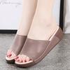 Women Slide Slippers Sandals Outdoor Open Toe Chunky Slippers Casual Thick Sole Height Increase Platform Sandals