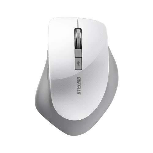 Buffalo BSMBW320WH (White) Wireless BlueLED Mouse 2.4GHz Connection 5 Buttons