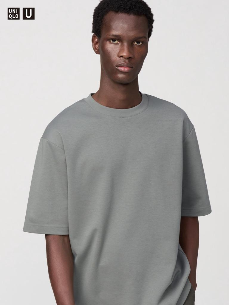 Uniqlo Airism CoTTon Oversized Crew Neck T