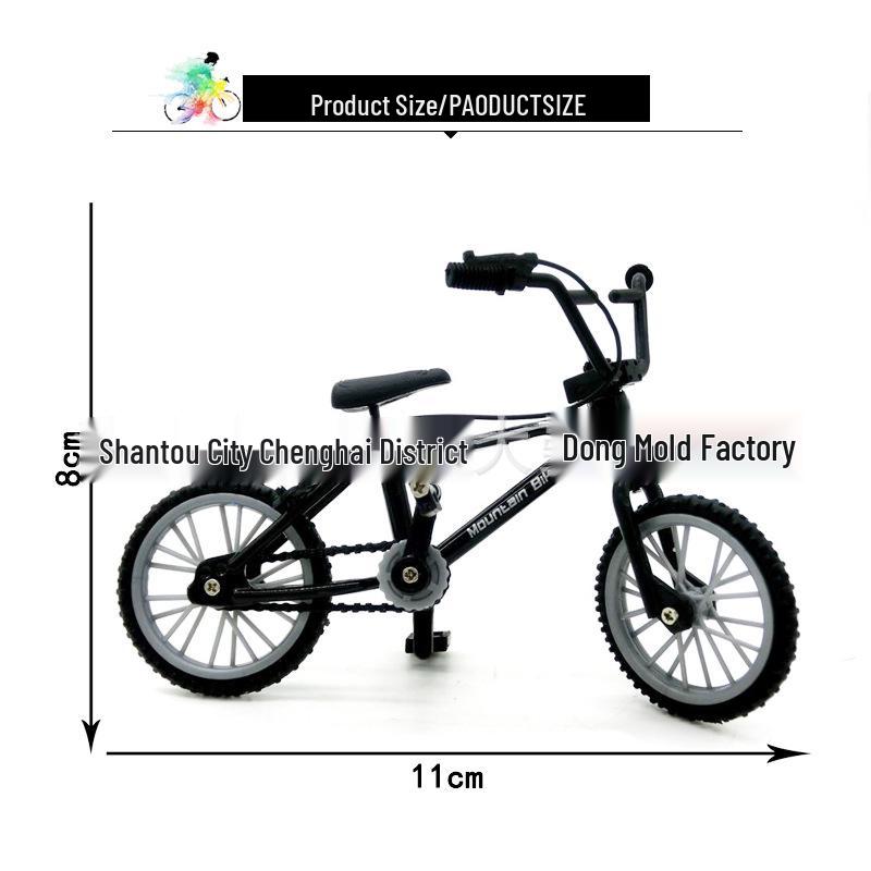 Mini Alloy Finger Bicycle Toy - Creative Desktop Simulation Game