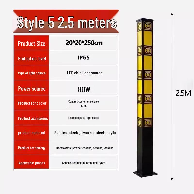 Mains Powered Outdoor Park Street Light