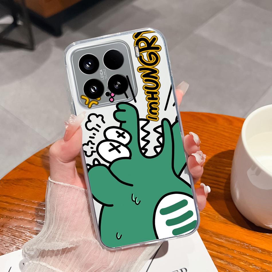 Leisure Flower Case For Xiaomi 15 Pro Clear Phone Bags Colourful Soft Back Cover For Xiaomi15 15Pro Silicone Anti Drop Housing