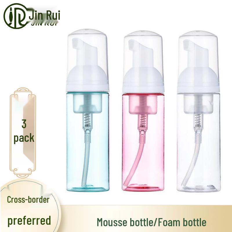 60ml Translucent Green Press Foaming Mousse Bottle for Facial Cleanser