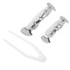 Hip Hop False Teeth Set Reusable Unfading Copper Halloween Festival Teeth Decoration Brace Silver