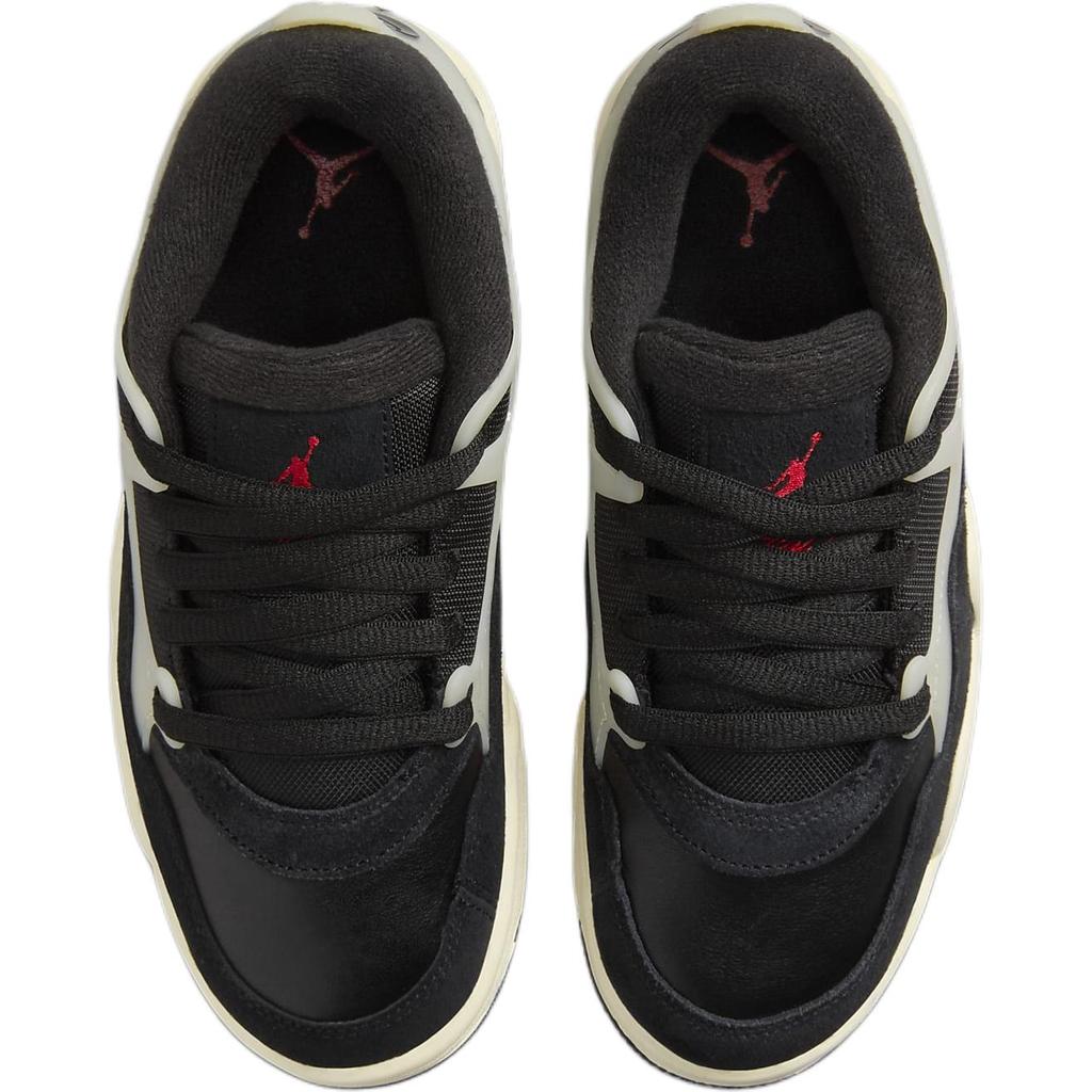 Air Jordan 4 RM GS Black Sail Kids Sneakers Gym-Red Coconut-Milk FQ7938-006