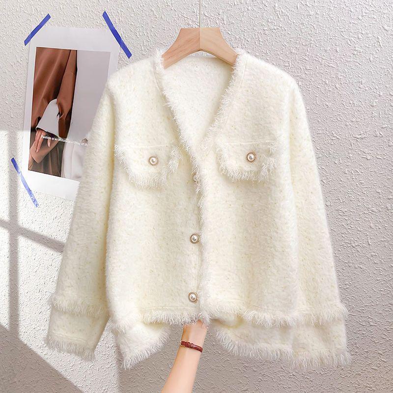 

Модный свободный нижний свитер с длинными рукавами, классический кардиган, трикотаж