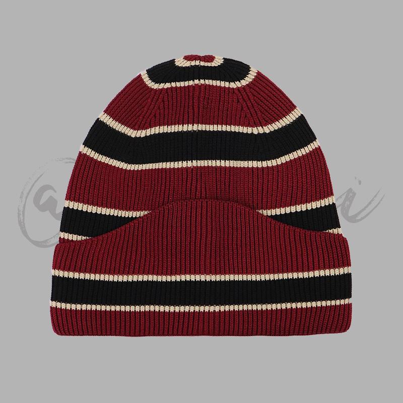 New Color Matching Four Seasons Flying Knitting Men and Women Knitted Hat Big Head Circumference Cold Hat Men Temu Lazy Wind