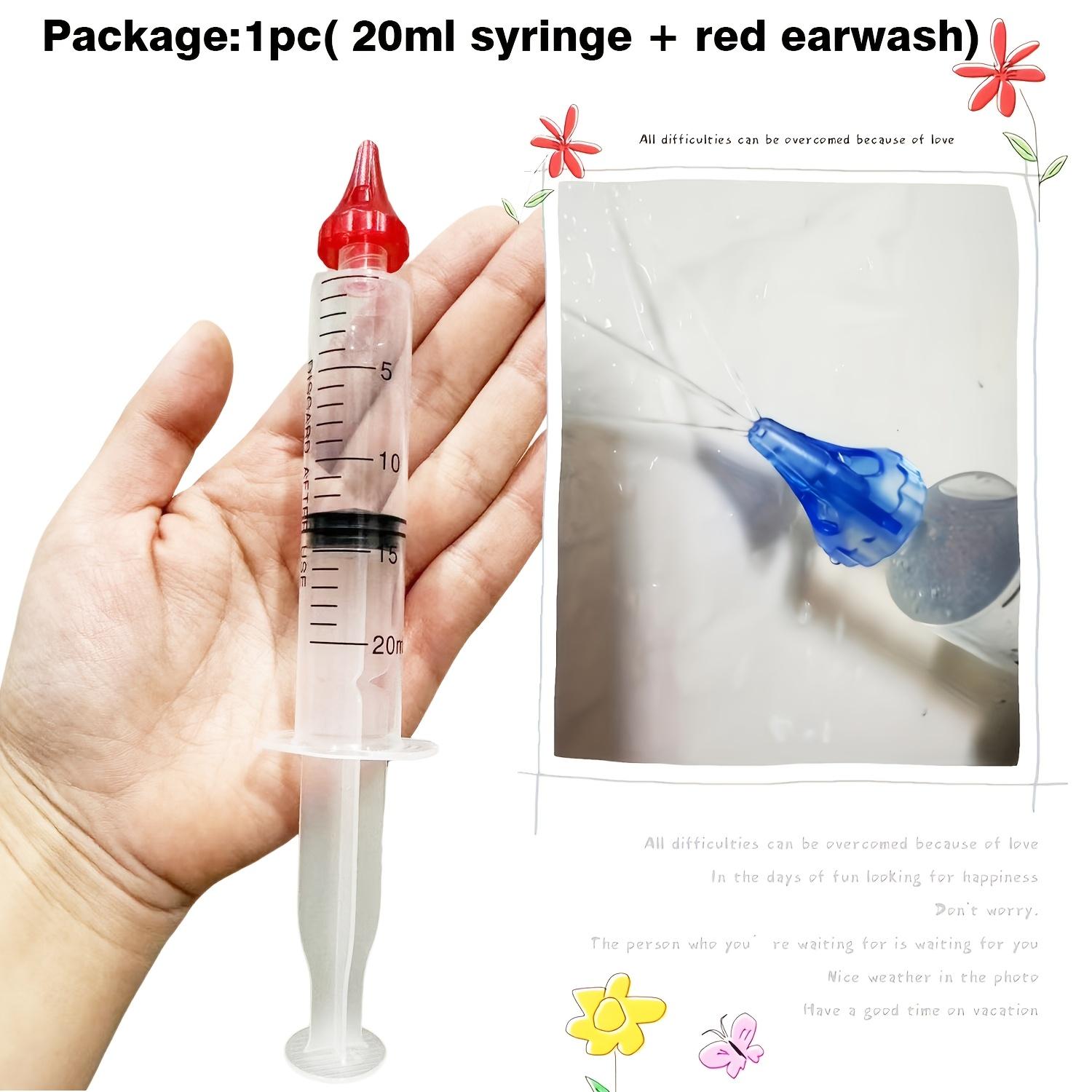 

Універсальний пропіленовий набір для чищення вух Безпечна ефективна система промивання вух для гігієни та комфорту Розчин для догляду за вухами червоний