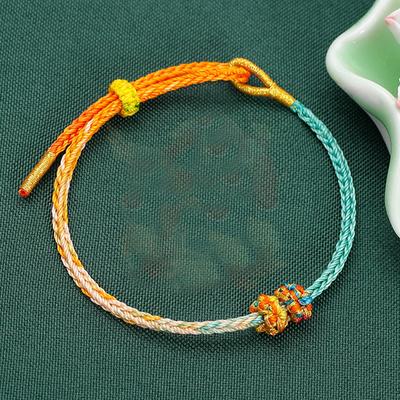 New Chinese Style Weaven String Bracelet Women Handmade Friendship Braslet Meditation Healing Braclet Versatile Accessories Gift