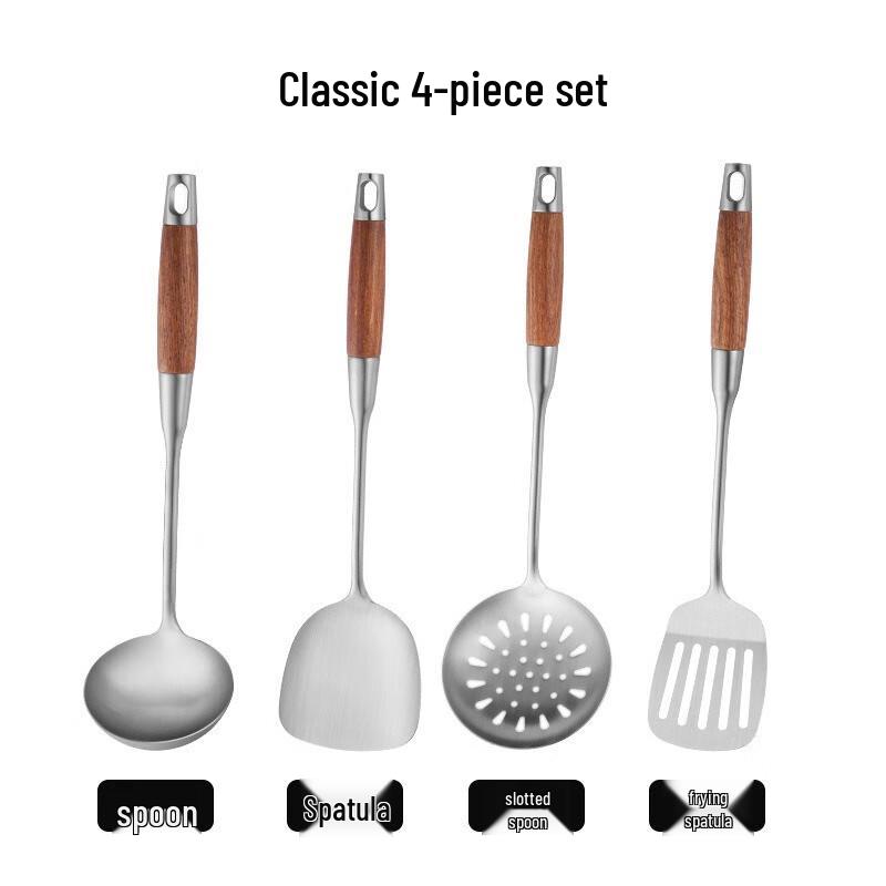 TLXT Stainless Steel Kitchen Utensil 4-Piece Set