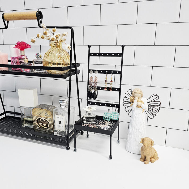 Sophia Jewelry Storage Black Chair