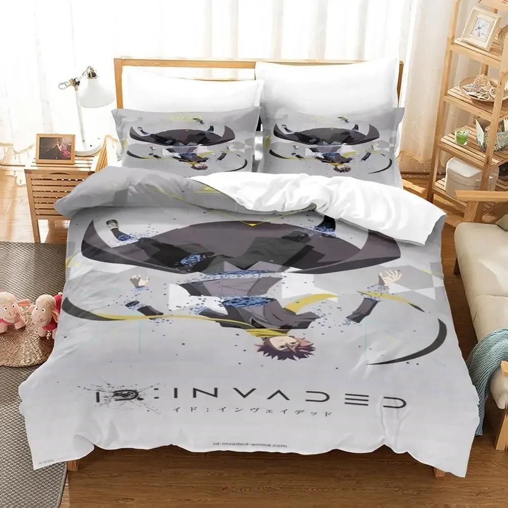 New IDINVADED Bedding Set Single Twin Full Queen King Size Bed Set Adult Kid Bedroom Duvet Cover Sets 3D Anime Bed Sheet Set