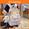 Modern College Travel Backpack With Cat Design For Students And Commuters