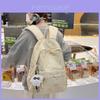 Soft And Glutinous Bookbag For Girls Nylon Casual Travel School Backpack For Middle School Students