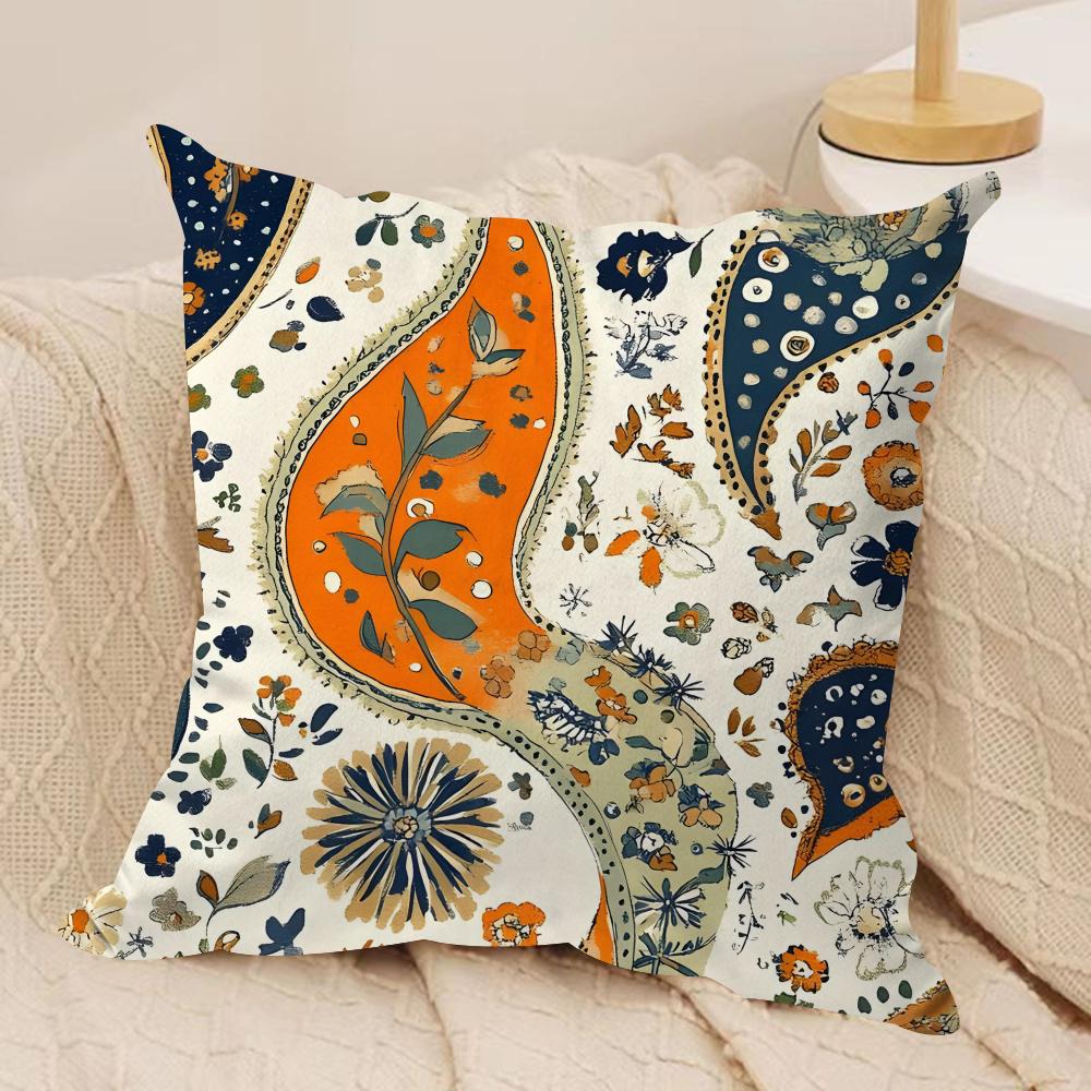 Bohemian style Cushion Cover Soft Plush Fabric DoubleSided Printed Cushion Covers for All Seasons Modern HomeDecor Gift