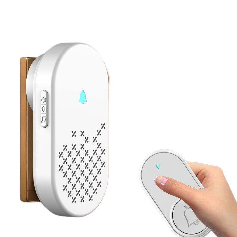 Wireless Home Doorbell with Long Range, Smart Remote Control, Plug-free, Volume Adjustable, One-to-Two, Senior Call Button