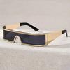 Einteilige Punk-Sonnenbrille Goggle Herren Zukunfts-Tech Schmale Rahmen Sonnenbrille Y2k Damen Steampunk Schutzbrille Hip-Hop