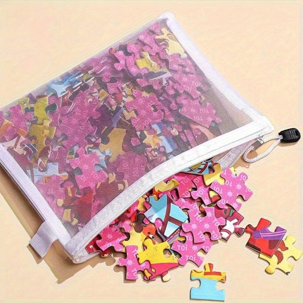 3pcs Large Capacity Mesh Organizer - Toy Puzzle Storage Bag Divine Bag, Desktop Paper Organizer, Durable Storage Solution