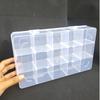 15-Grid Adjustable Plastic Organizer Removable Dividers Storage Box for Jewelry Beads DIY Art Craft Small Supplies
