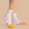 1 Pair Couple  Cartoon Socks Goose Duck Printing Mid-tube High Elasticity Wrapping Anti-slip