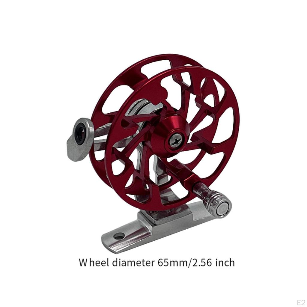 Fly Fishing Reel Baitcasting Compact Labor Saving Right Hand Lightweight Metal Ice