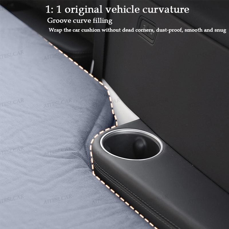 For Tesla Model YL Launch2026 Inflatable Air Mattress Outdoor Camping Inflatable Special Suede Fabric Car Travel Bed Accessories