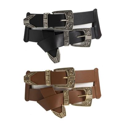 PU-Hüftgürtel mit geprägter Dornschließe, verstellbare Länge, Hüftgürtel für Damen, Mädchen, Jeans, Kleider, Röcke, Mäntel, Dekorationen, Bund