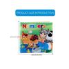 Cărți de pânză pentru bebeluși Iluminare Jucării educaționale timpurii Copii Fructe Numere de animale Mâncare Carte cognitivă pentru copii mici 12-72 luni