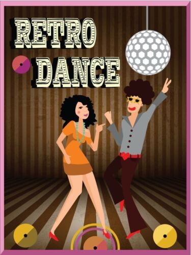 

Metal plaque vintage retro style Retro Dance Classic tin door signAluminum 20x30cm（7.8x11.8inch）