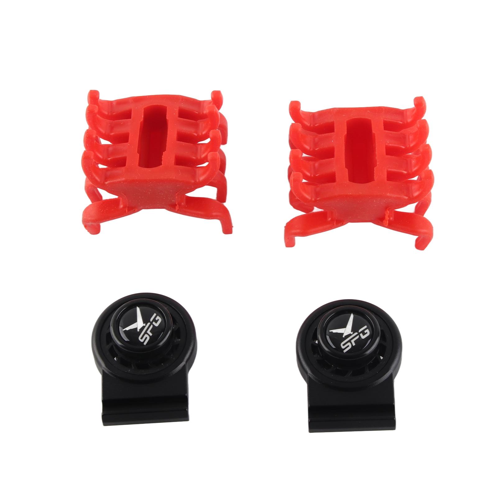 

2Pcs Archery Bow Limbs Vibration Damper Compound Bow Stabilizer Split Limb Dampener Silencers червоний/чорний