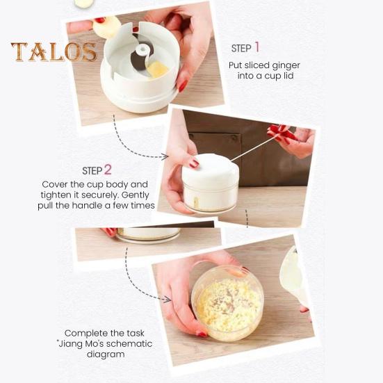 Manual Garlic Chopper Hand-Pulled Garlic Masher Mini Food Processor for Ginger Pepper Nuts Fruit And Vegetable Chopper