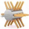 Stainless Steel Chicken Feather Plucker with 18 Fingers for Drill Attachment